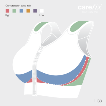 Post-Op Bra Lisa-White-S